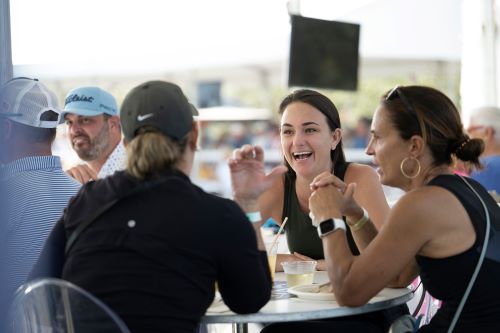 girls taking VIP hospitality