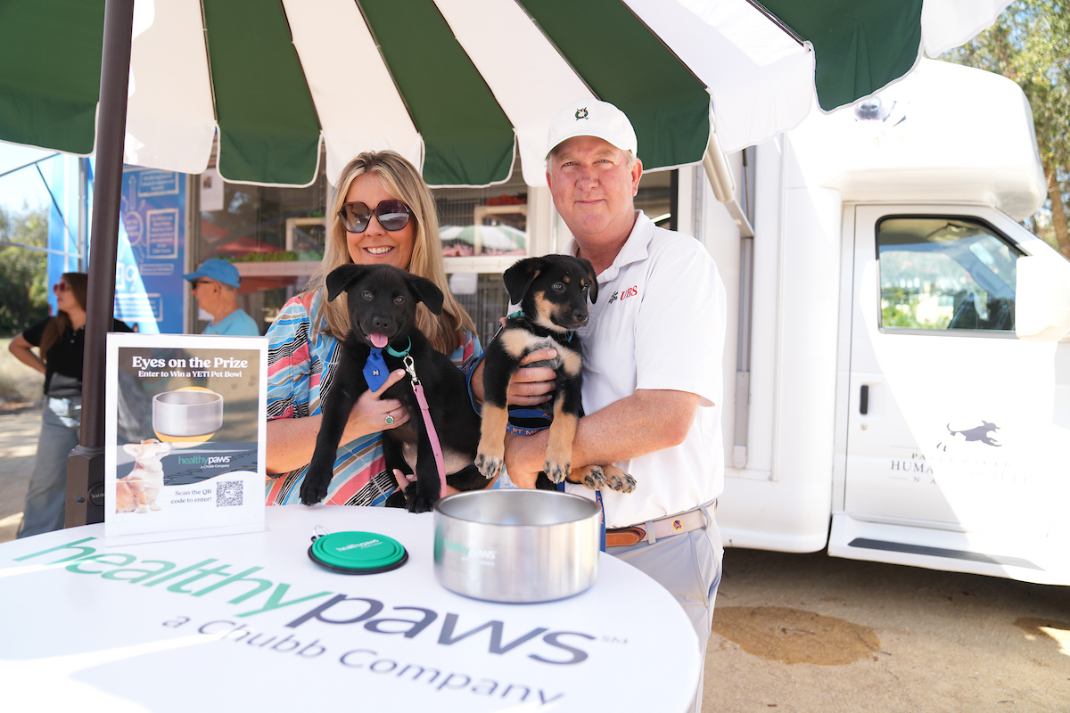 Chubb Classic Gets Deep in the 'Ruff' Again with Healthy Paws Bus Adoption Event