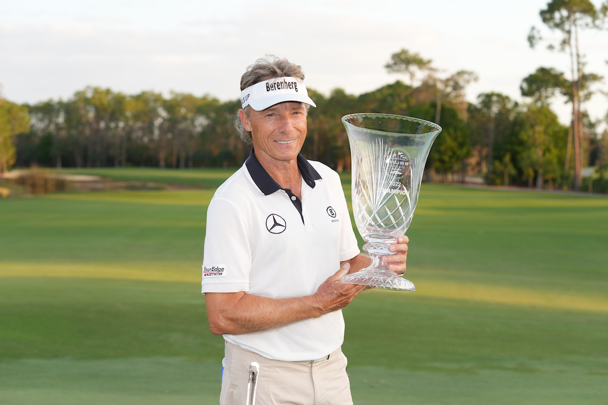 AT CHUBB, LANGER SETS SIGHTS ON IRWIN'S VICTORY RECORD