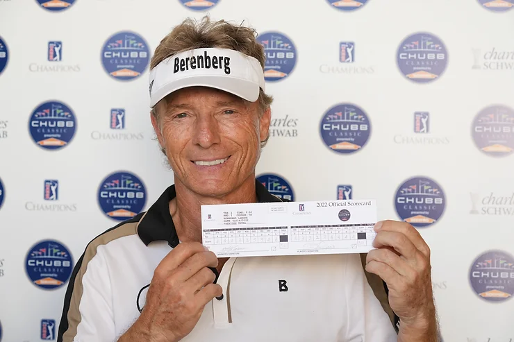 Bernhard Langer Shoots his Age (64); Leads by Two After Opening Round at the Chubb Classic