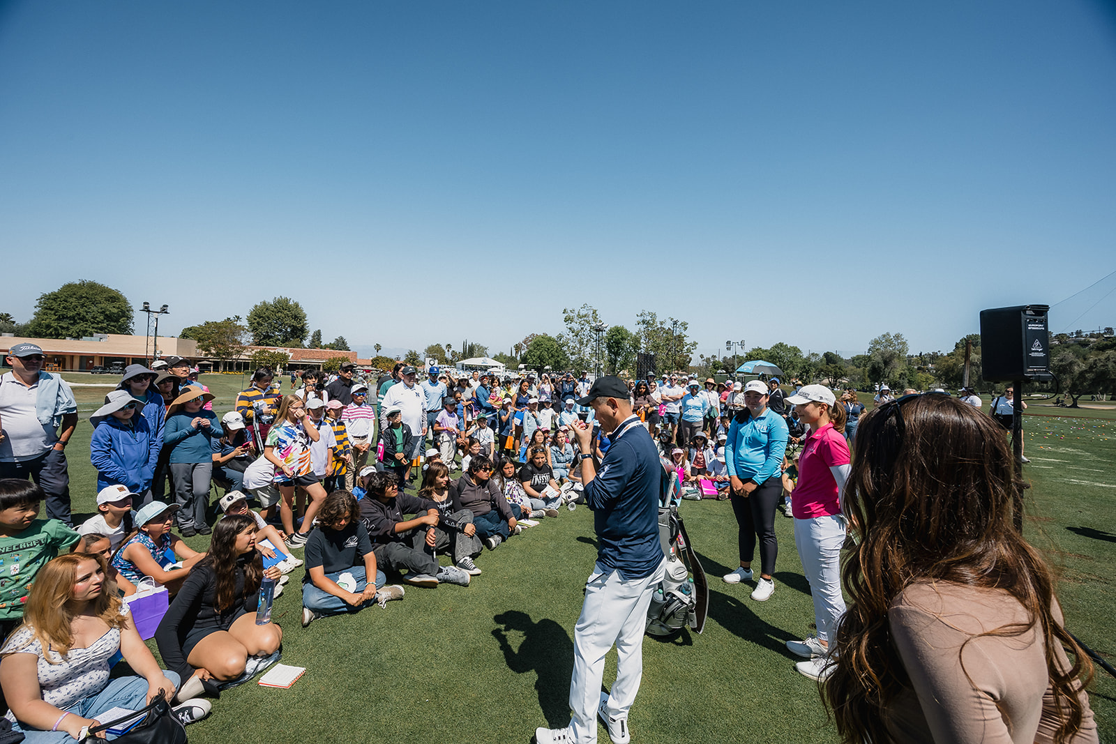 Children come away from Junior Golf Day with tips, treats and an inspiring message