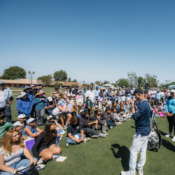 Children come away from Junior Golf Day with tips, treats and an inspiring message