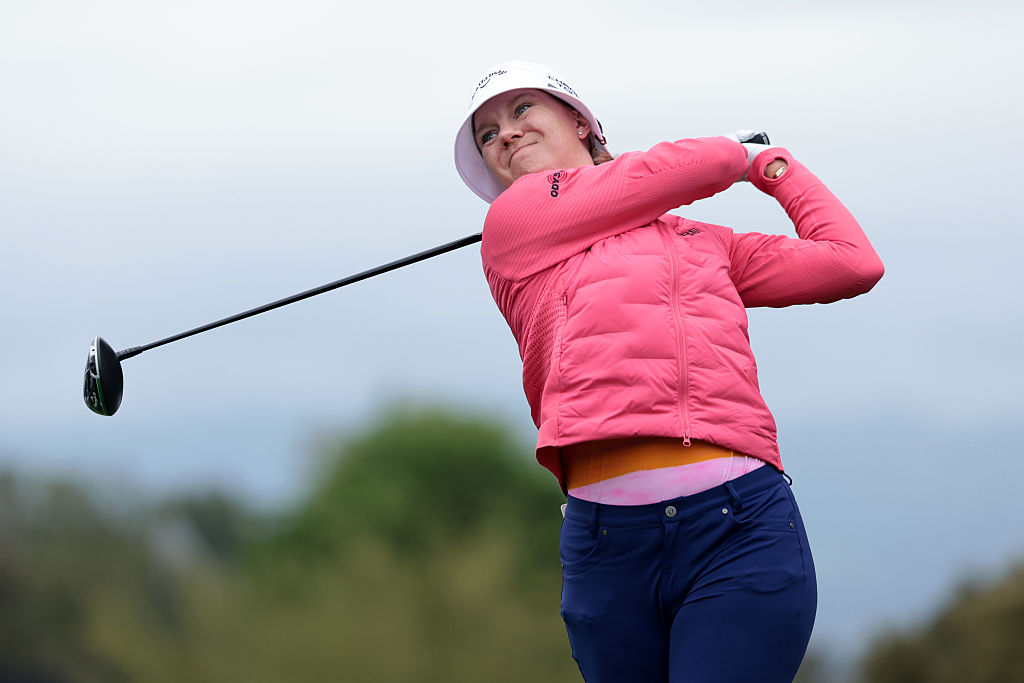 A nine iron on hole nine: Sagstrom's day one success