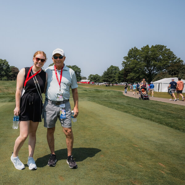 Father, Daughter Celebrate Father's Day at Meijer LPGA Classic After Winning 'Inside the Ropes' Contest