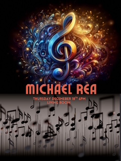 Orange and Red Vintage Music Festival Poster