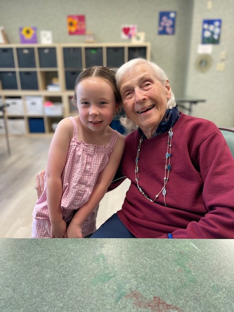 Residents having a snack