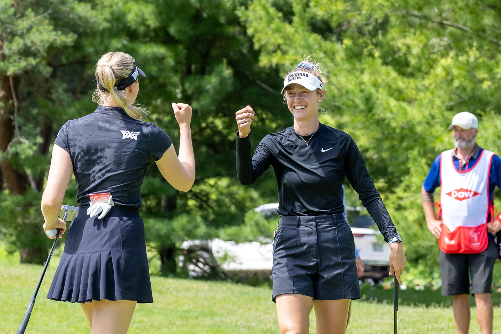 Celine Borge and Polly Mack Take Round 2 Lead, World No. 1 Nelly Korda and Olivia Cowan Two Back
