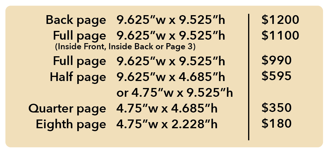 Image: Ad sizes & rates